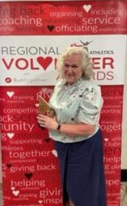 Jackie is a winner! England Athletics Regional Volunteer Awards for the East Midlands Graphic