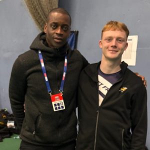 Kaiden in Debut UK Indoor Championships Graphic